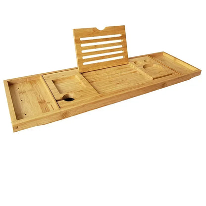 Extendable Spa Bathtub Bamboo Bathtub Tray Caddy